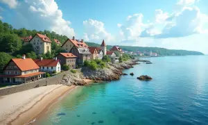 Malownicze domy nad turkusowym morzem. Szukasz odpowiedzi, gdzie są najtańsze mieszkania nad morzem? To miejsce może być inspiracją.