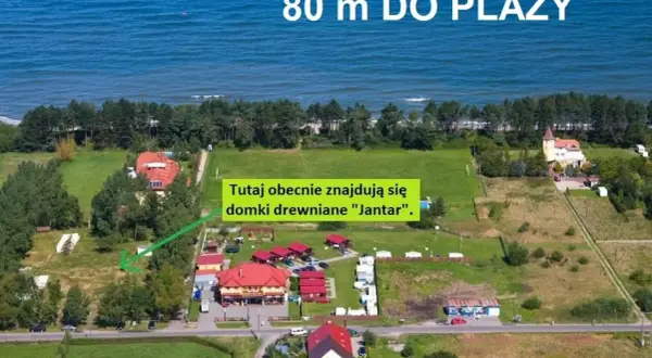 Gąski domki przy plaży, 80 m do morza. Drewniane domki "Jantar" czekają na gości.